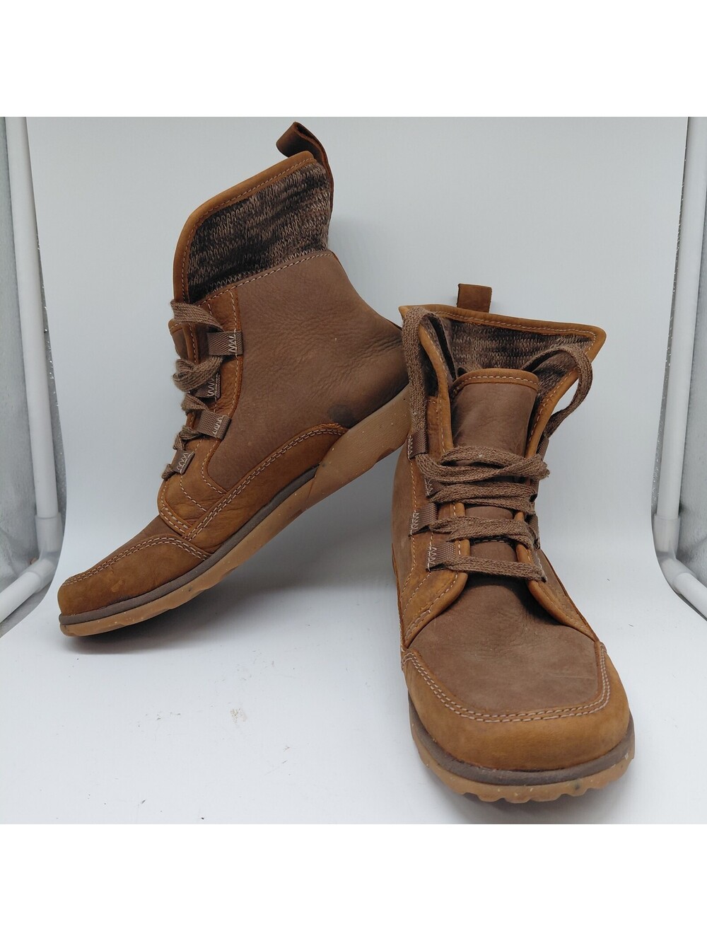 Chaco Barbary Java Womens 6.5 Brown Leather Lace Up Ankle Hiking Boots